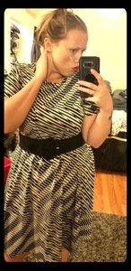 LulaRoe black and white dress
